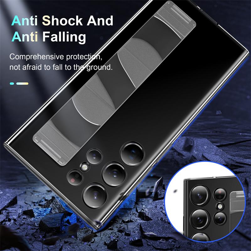 Роскошный простой, приятный на ощупь жесткий эластичный ремешок на запястье для Samsung Galaxy S25 S24 S23 Ultra Plus противоударный чехол