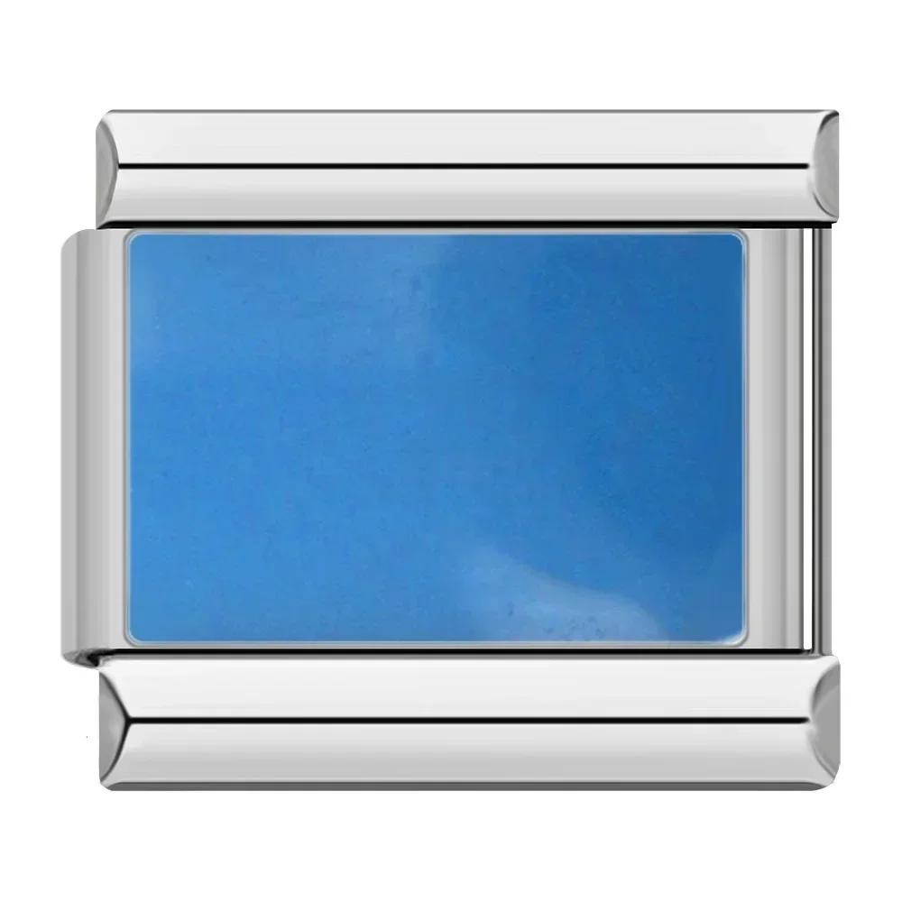 9mm Width Original Daisy Heart Flower Butterfly Cross Green Italian Charm Bracelet Stainless Steel Jewelry Making DJ001