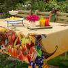 Fall Thanksgiving Pumpkins Deer Rectangle Tablecloth for Table Decor Reusable Kitchen Dining Tablecloth Autumn Decorations
