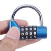 Gym Combination Lock 4 Dial Digit Code Lock Weatherproof Security Padlock  Door