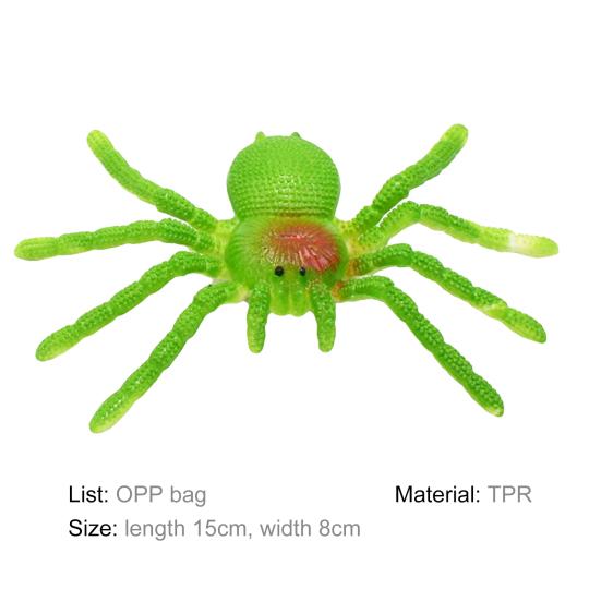 Tricky Toy Realistic Soft PVC Spider Action Model Insect Toy Figure Show Props