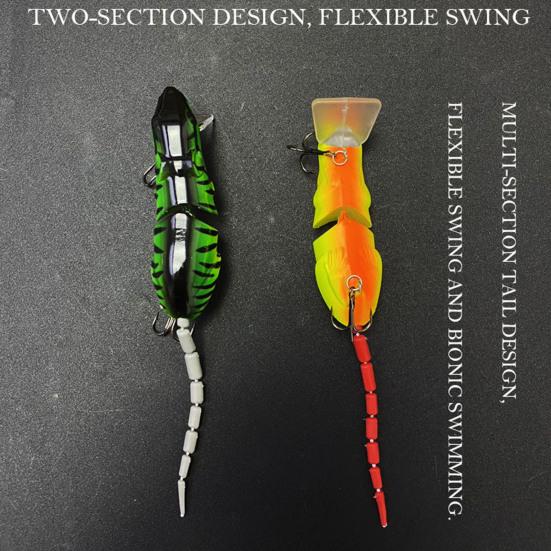 Yousheng 7 шт. 8 см/15,3 г Приманка-мышь с крючком, 2 секции, для дальнего заброса, биомиметическая крыса, жесткая искусственная приманка, аксессуары для пресноводной и морской рыбалки