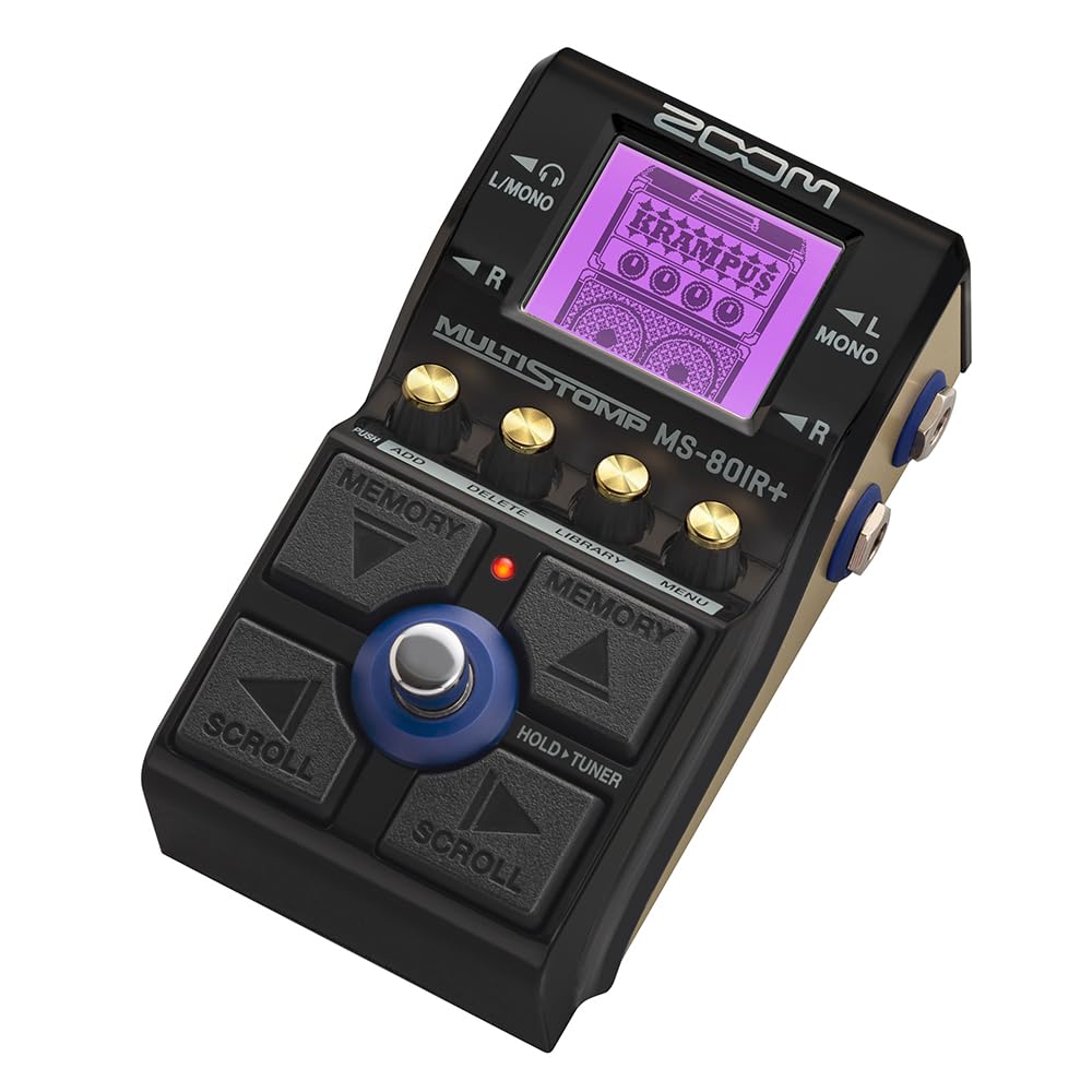 ZOOM Plus Легкий и Функциональный IR Кабинет 23 Гитарный Усилитель 80 Усилитель и 50 Серия MS MS-80IR Мульти-Стомп Педаль, Черный, Компактный, Симулятор, Модели,