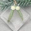 Sparkling Glass Christmas Tree Decoration Small Bird/Plants Design Create Atmosphere with Hanging Rope Window Pendant