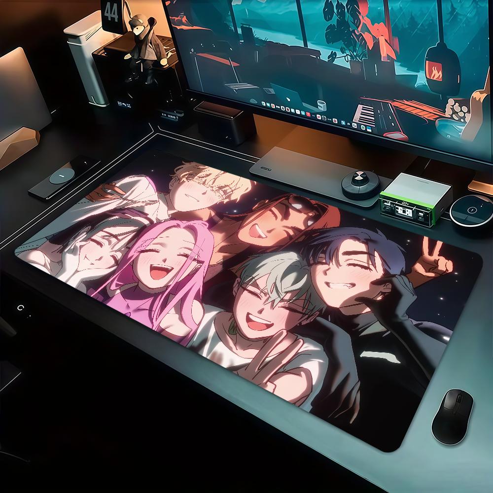 Anime Alien Stage Ivti Mouse Pad Large Non-slip Lockedge Desktop Computer Desk Mat Keyboard Writing MousePad Office Game Student