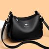 Vintage Soft Leather Shoulder Bag Simple Stylish Crossbody Bag Light Luxury Senior Sense Large Capacity Women's Handbag