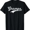 Gramps Grandpa Grandad Father's Day Gift Baseball Style Pops T-Shirt