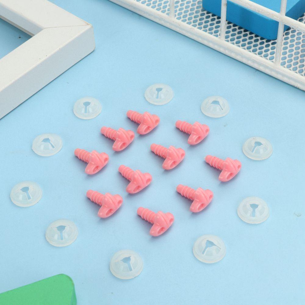 10pcs Plastic Toys DIY Tool Dolls Accessories Safety Parts Doll Noses Triangle Nose