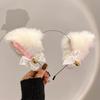 Plush Cat Ears Headband for Women Cartoon Plush Hair Band Anime Cosplay Cute Face Wash Hairband Headware Girls Hair Accessories
