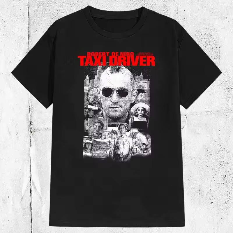 Retro Taxi Driver Movie T-shirt Men's T-shirt Summer New Casual and Fashionable Unisex T-shirt