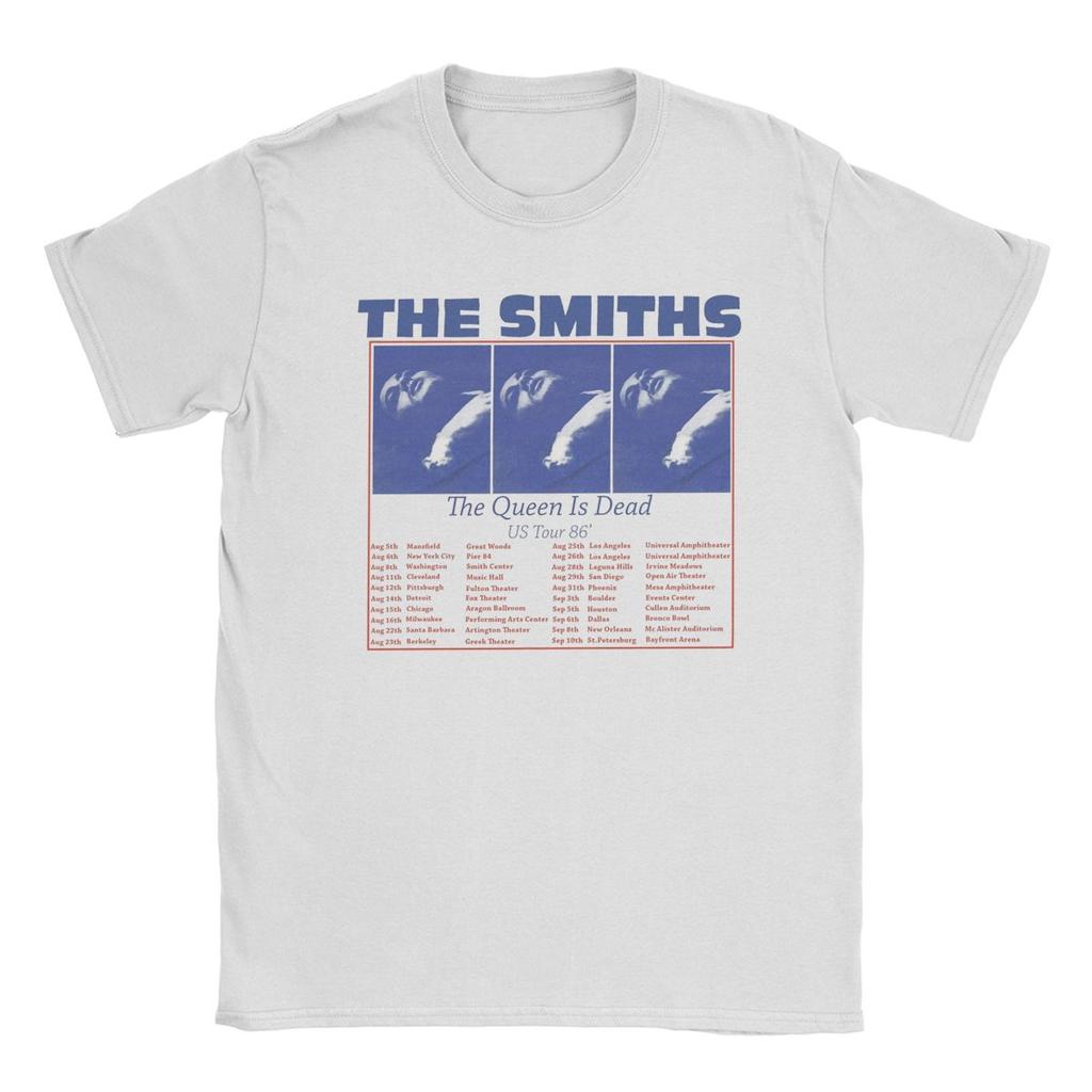 The Smiths Тур по США 86 The Queen Is Dead Футболка Унисекс Смешная Хлопковая Футболка С Круглым Вырезом С Коротким Рукавом Футболки Одежда Больших Размеров