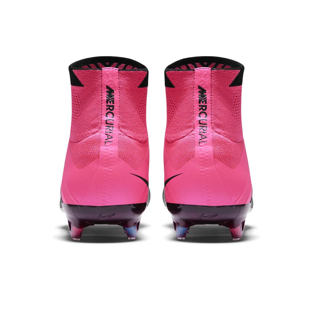 Nike Mercurial Superfly 4 Tech Craft FG черные гипер-розовые мужские кроссовки Pink-Pow 747219-006