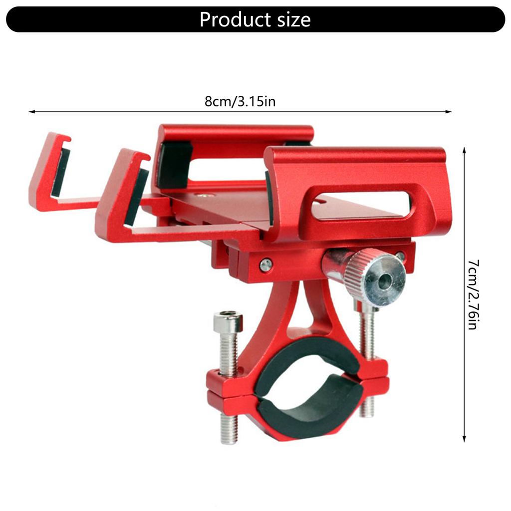 Bicycles Phone Holder Bracket Motorcycle Phone Mount Adjustable Handlebar Cell Phone Clamp Scooter Mobile Phone Clip
