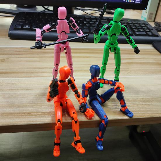 Фигурка с аксессуарами, многосочлененная подвижная 3D-печатная модель робота-собаки, шарнирный манекен