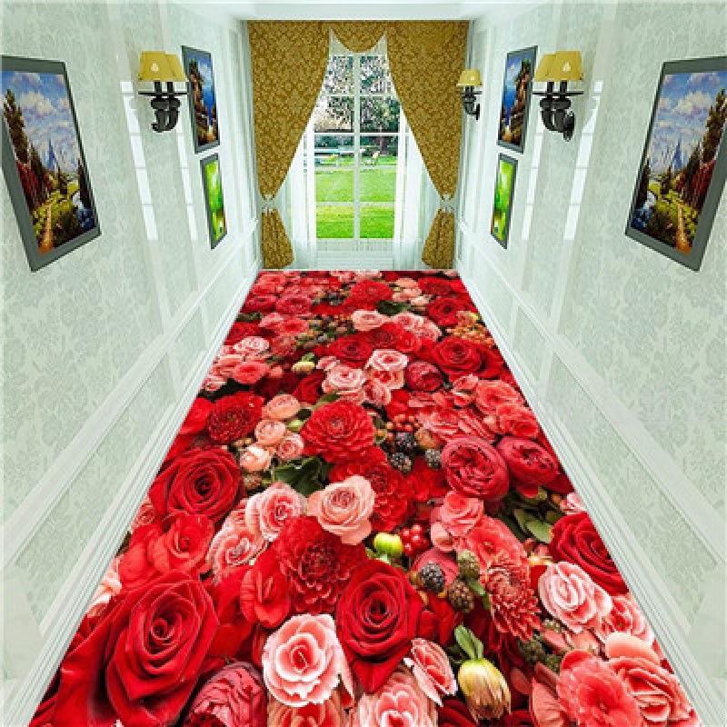 3D Pattern Sunflower Print Carpet, Living Room Bedroom Home Decoration Carpet Bathroom Balcony Non-slip Doormat Birthday Present