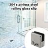 Stainless Steel Glass Clamp Adjustable Glass Shelf Bracket Glass Railing Clamp with Rubber Gaskets Easy To Install