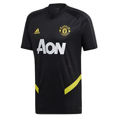 Футболка с коротким рукавом Manchester United Football Series, удобная, черная, мужская, DX9030