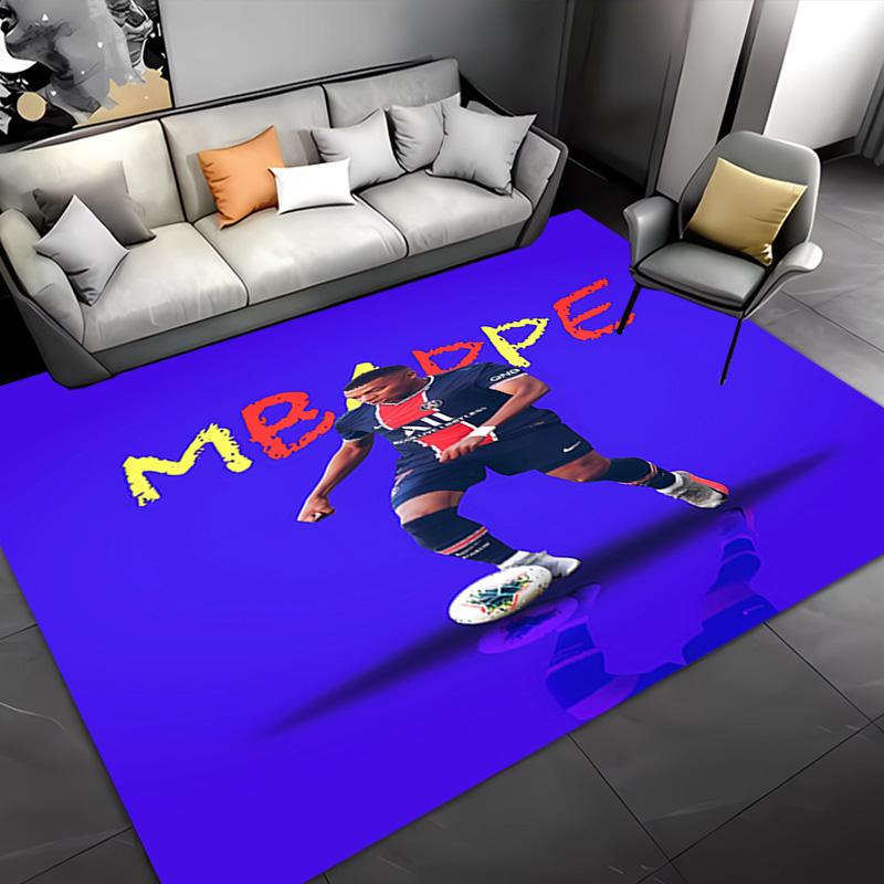 1pc Kylian Mbappé Entrance Mat, Non-Slip Mat Area Rug,Room Decor, Outdoor Decor, Kitchen Rug,Doormat - Machine Washable, Easy to Clean