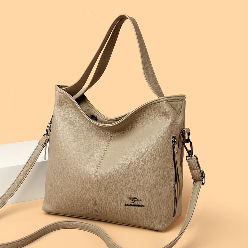 Модная сумка-тоут с подвесным ушком, большая средняя сумка из коровьей кожи, женская сумка для поездок на работу, сумка через плечо