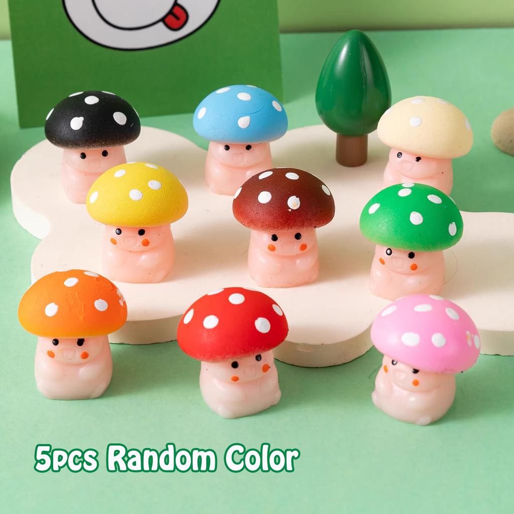 Милый гриб-сквиш для снятия стресса, фиджет-игрушка, моти-сквиши, сувениры на день рождения для детей, игрушки для призов в классе, наполнение для пакета с угощениями