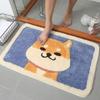 Cute Cartoon Plush Floor Mat TPR Super Absorbent Non-slip Bathroom Carpet Suitable for Family Bedroom Kitchen Living Room
