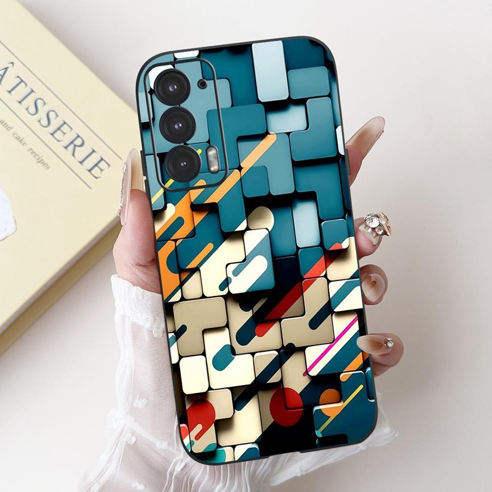 Для телефона Edge 20 20Pro 20Lite Чехол Для Motorola Edge 20 Pro Чехол Силиконовый Роскошный Модный Любовь Милый Кот Девушка Забавный Крутой Расписной