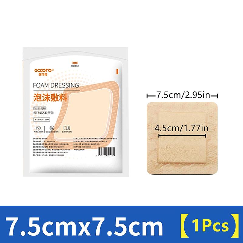 5 Sizes Foam Dressing With Border Pressure Ulcer Patch Adhesive Sterilized Waterproof Wound Dressing Bandage Bedridden Patients