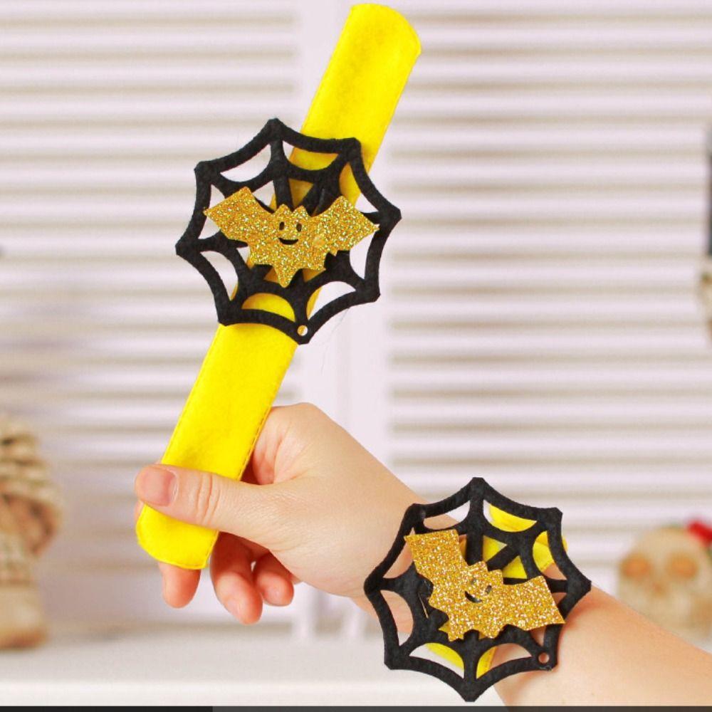 Ghost Halloween Slap Bracelets Spider Hands Clap Circle Creative Pop Circle Wristband  Kids