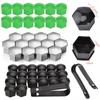 20Pcs/set General Motor Tire Bolt Rim Screw Cap 17mm Wheel Nut Cap Protective Cover for Tyre Dust-proof Anti-rust Special Buckle