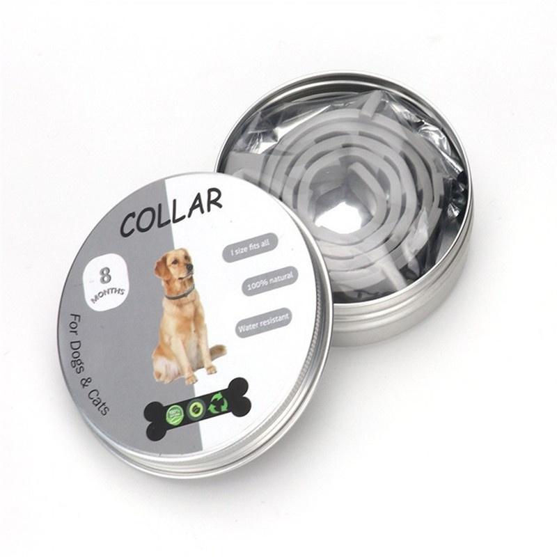Spring and Summer Cats and Dogs Anti-flea Lice Adjustable Pet Silicone Insect Repellent Collar (aluminum Boxed)