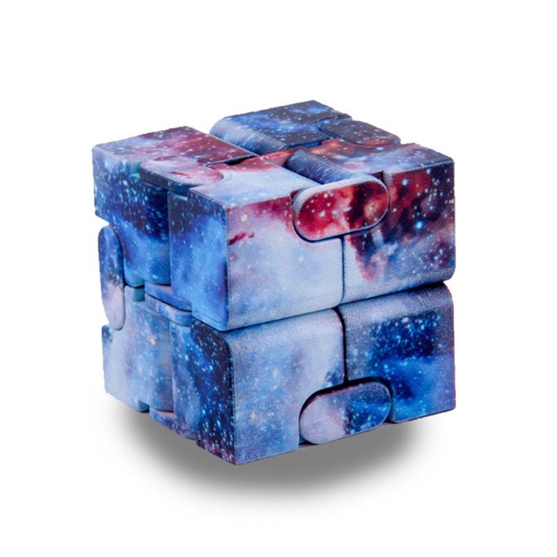 Starry Sky Infinity Cube Sensory Fidget Toy Autism Adhd Anxiety Stress Reliever Toys Adults Children Decompression Novelty Gift