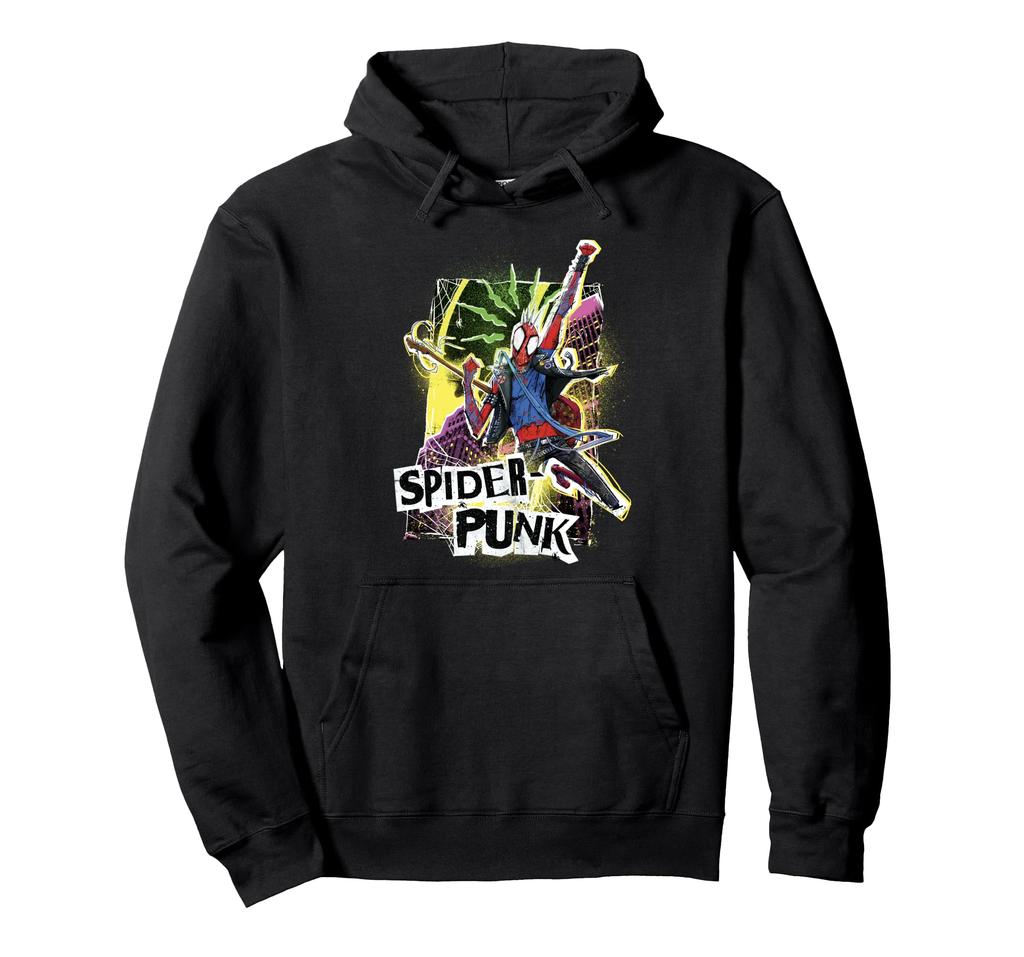 Marvel Spider-Man: Into the Spider-Verse Part 1 Punk Poster Hoodie