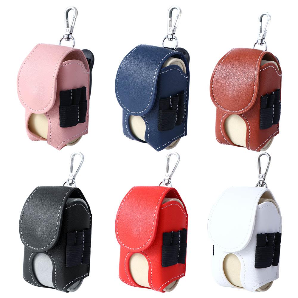 Goods Leather Golf Ball Storage Pouch Golf Ball Pouch Golf Waist Holder Bag Golf Ball Container