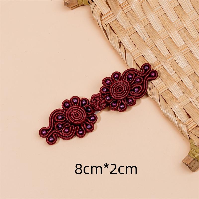 10pcs Chinese Hand-woven Cheongsam Clothing Disc Button Hanfu Clothing Decorative Fancy Buttons Accessories