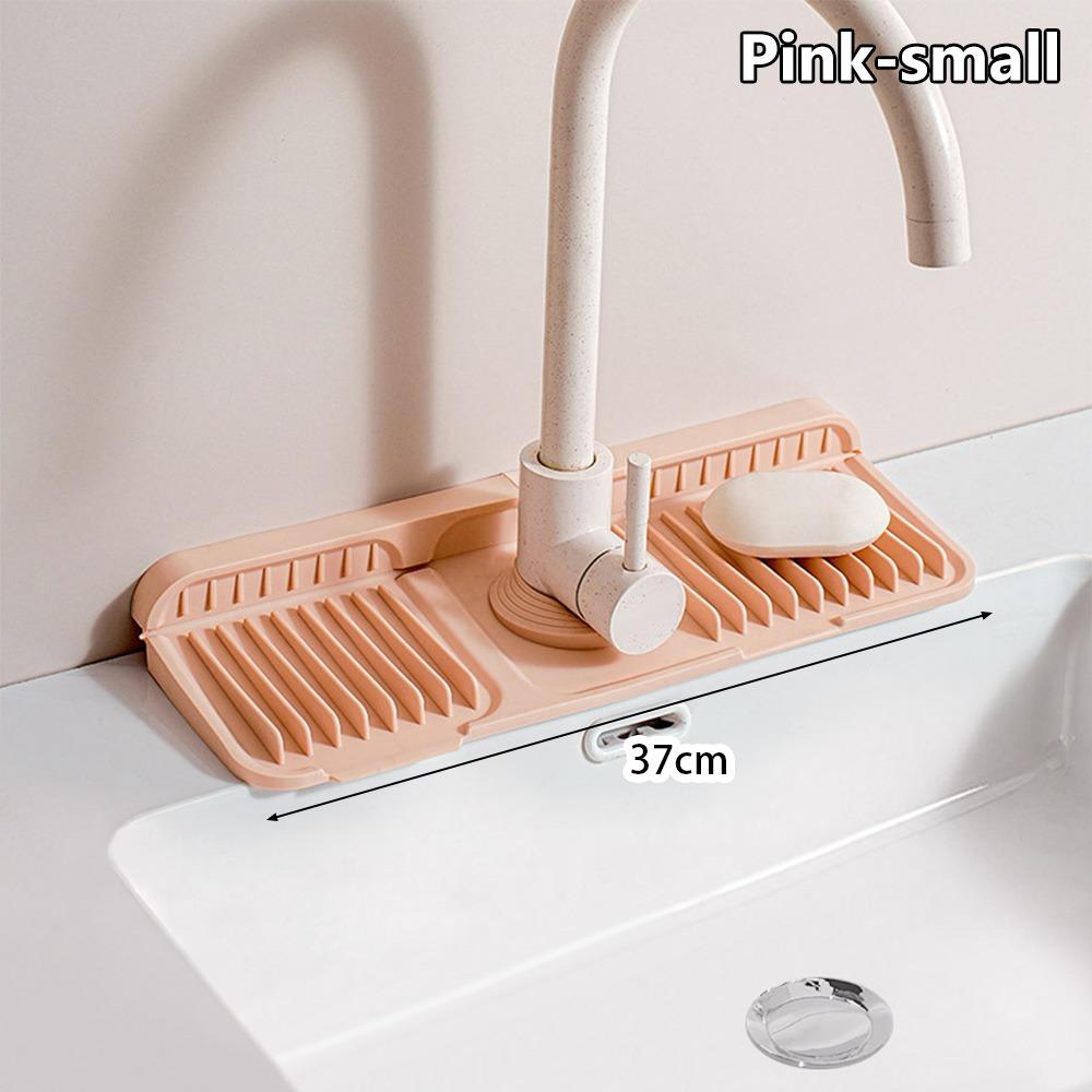 1Pcs Silicone Quick-drying Sink Mat Drying Pad Splash Guard  for Bathroom Kitchen Sink Faucet