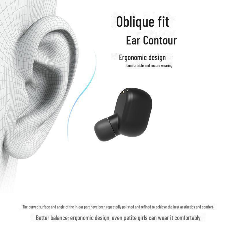 Беспроводная Bluetooth-гарнитура A6s: Эксклюзивный трансграничный продукт: мини-портативный наушник с шумоподавлением для занятий спортом, бега и длительным временем работы от аккумулятора.