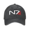 Fashion Cotton Video Game Mass Effect N7 Baseball Cap Women Unisex Custom Adjustable Unisex Dad Hat Hip Hop