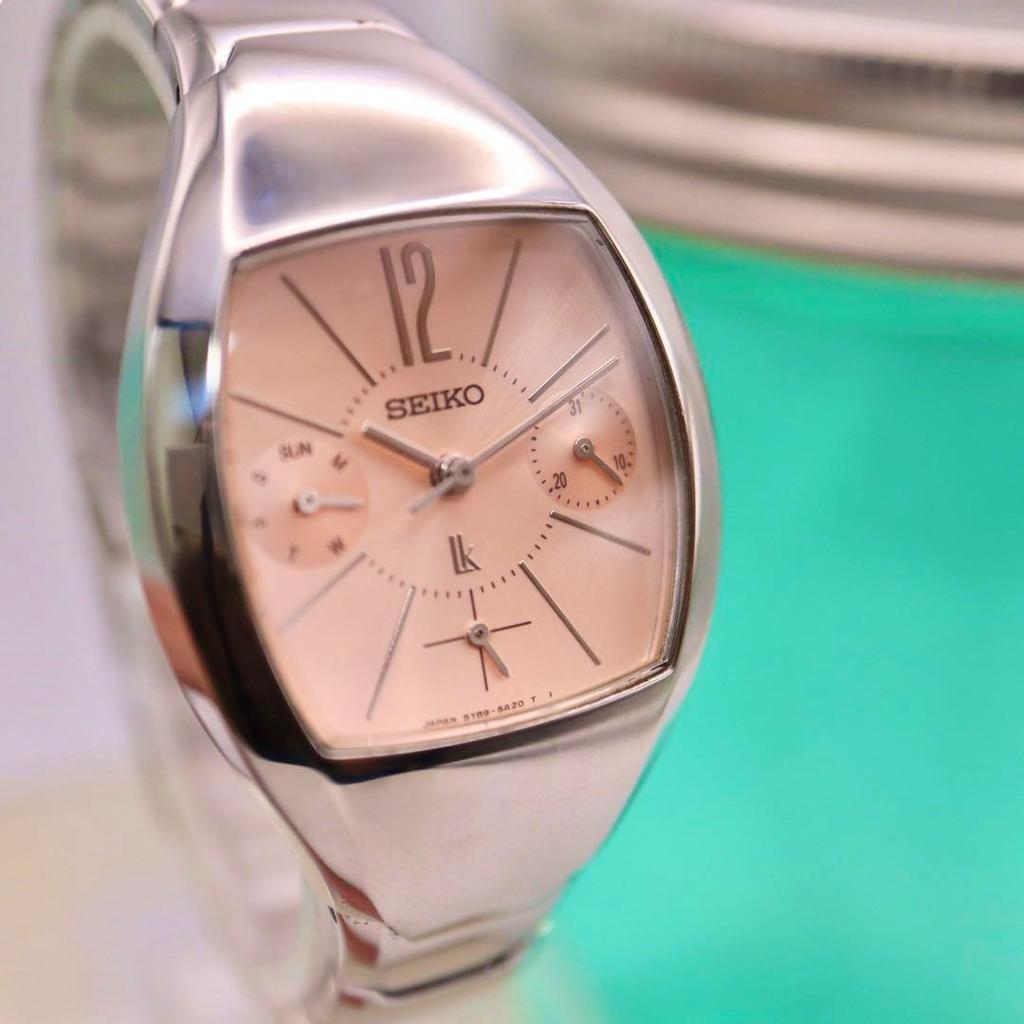 [USED] Good Condition SEIKO Lucia Small Seconds Silver Women's Watch 1196