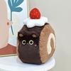 Hot Selling New Children's Toys Cute Kitten Strawberry Chocolate Swiss Roll Creative Plush Doll