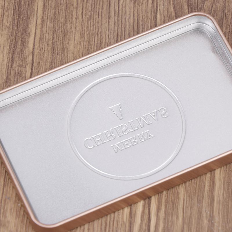 Прямоугольная рождественская жестяная коробка, пустая коробка для печенья, конфет, подарочные коробки для Санта-Клауса, банка для хранения ювелирных изделий, декор для свадебной вечеринки