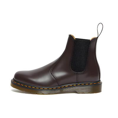 2976 Dr.Martens Желтая прострочка Гладкая кожа Челси 'Бордовый' 27280626