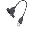 USB 2.0 Male to Female Back Panel Extension Cable with Mounting Ears