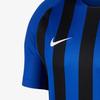 Nike Полосатая футболка с круглым вырезом и короткими рукавами с логотипом, мужские топы, синие 909107-480