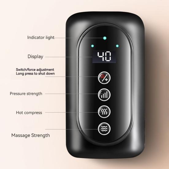 Воздушный компрессионный массажер, 3 режима, регулируемый на 360 градусов, полный охват, перезаряжаемый электрический массажер для глубоких тканей, устройство для массажа ног и ступней