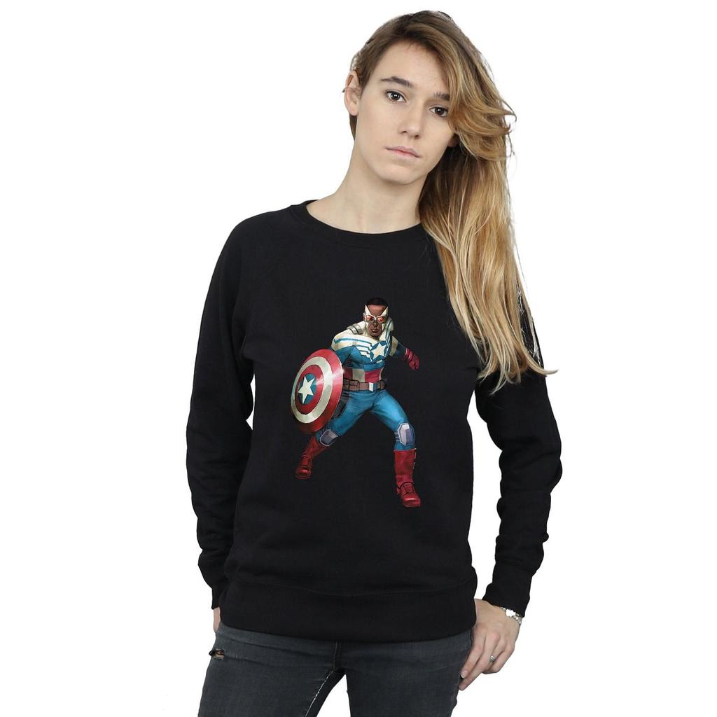 Marvel Womens/Ladies Falcon Is Captain America Sweatshirt