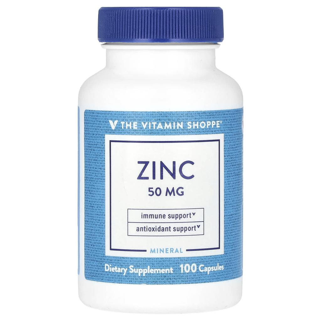 Zinc, 50Mg, 100 Capsules