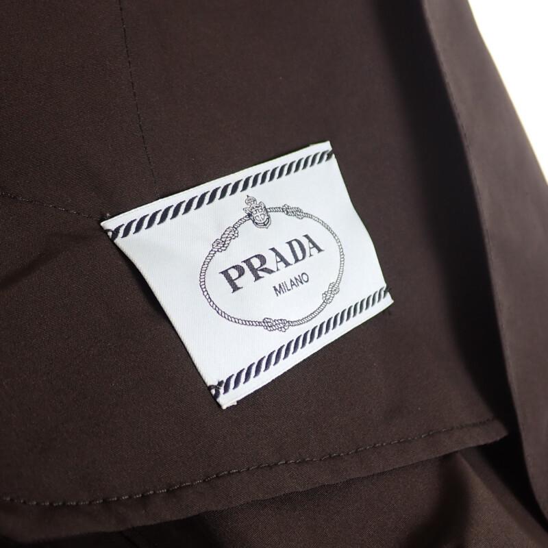 Prada 291367_S181_043 44 Trench Coat Black Cotton/polyester Mens