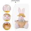 Пасхальный кролик Декор с корзиной для хранения конфет Кролик Конфетница Блюдо Пасхальные яйца Стол Контейнер Для Супермаркета Домашняя Школа