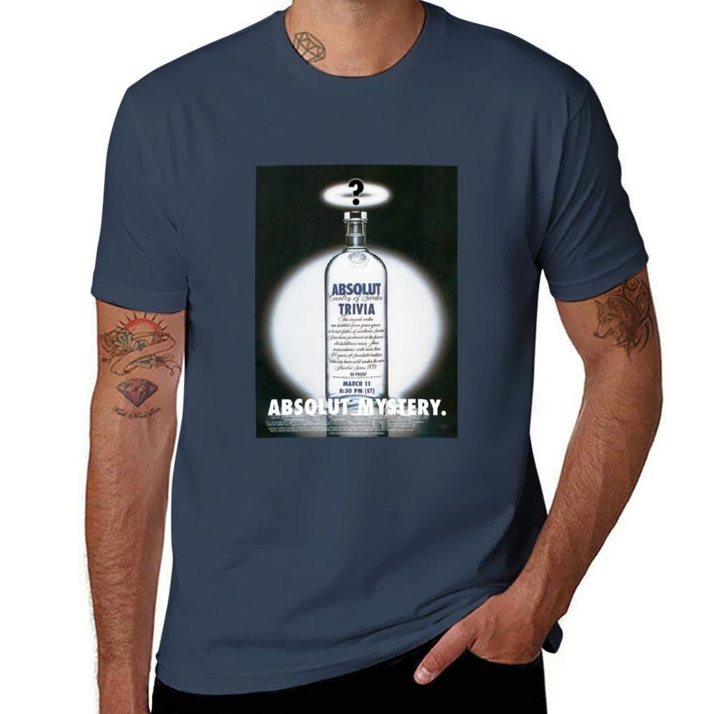 Absolut Trivia Tshirt Work Daily Short Sleeve Top