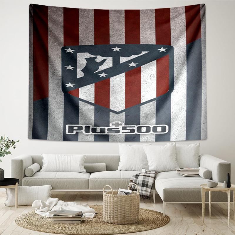1PC Atletico Football Club Printed Tapestry Room Decoration Wall Hanging for Living Room Bedroom, dormitory, Birthday and Christmas gifts